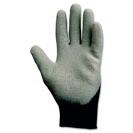 KLEENGUARD G40 Latex Coated Poly-Cotton Gloves, 250 mm Length, Large/Size 9, Gray, Pair, 12PK 97272